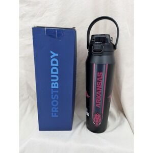 FrostBuddy BottleBuddy 32 oz University of Arkansas Black Red Tumbler Razorbacks